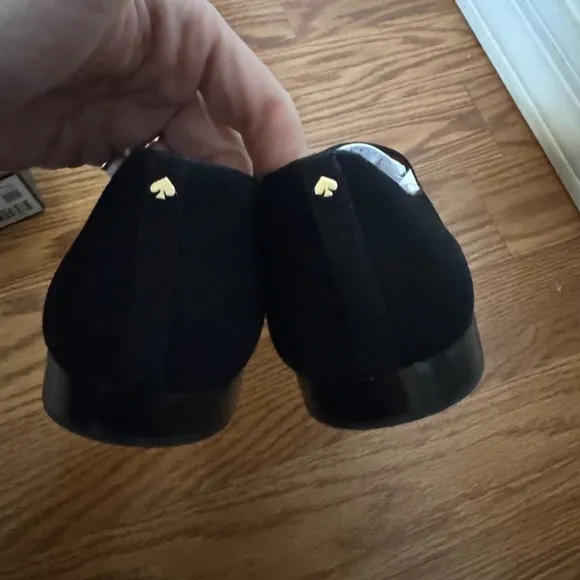 Kate Spade I Love NY Black Loafers Womens 8.5