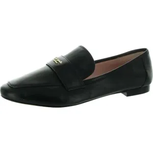 Kate Spade New York Womens Leighton Black Leather Slip-On Loafers Shoes New