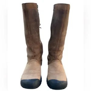 Keen Dry Tall Knee High Brown Leather Boots Women's Size 6 MODEL 53019-