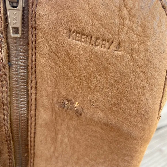 Keen Dry Tall Knee High Brown Leather Boots Women's Size 6 MODEL 53019-