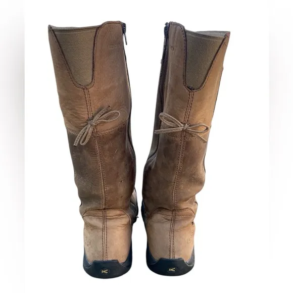 Keen Dry Tall Knee High Brown Leather Boots Women's Size 6 MODEL 53019-