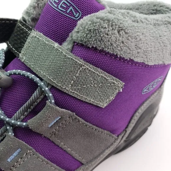 Keen Knotch Girls Size 4Y Purple Gray Outdoors Boots Sneaker Shoes 1026738