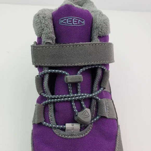 Keen Knotch Girls Size 4Y Purple Gray Outdoors Boots Sneaker Shoes 1026738