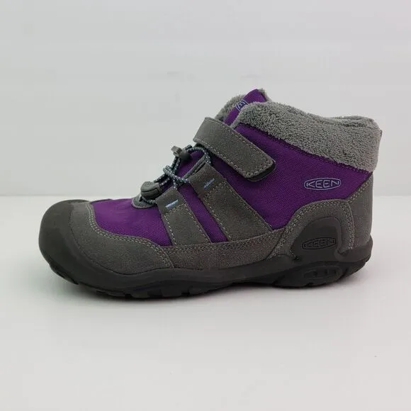 Keen Knotch Girls Size 4Y Purple Gray Outdoors Boots Sneaker Shoes 1026738