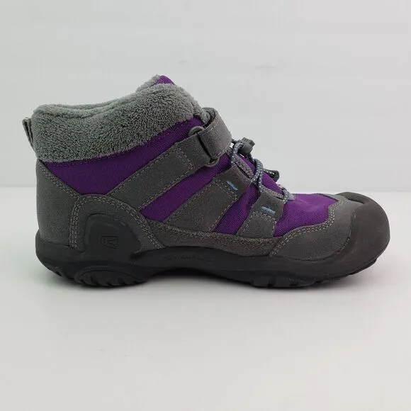 Keen Knotch Girls Size 4Y Purple Gray Outdoors Boots Sneaker Shoes 1026738