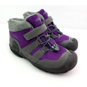 Keen Knotch Girls Size 4Y Purple Gray Outdoors Boots Sneaker Shoes 1026738