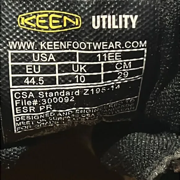 🔥🔥KEEN MEN'S SAN JOSE 6”WATERPROOF WORK BOOTS - ALUMINUM TOE Size 11 - PERFECT