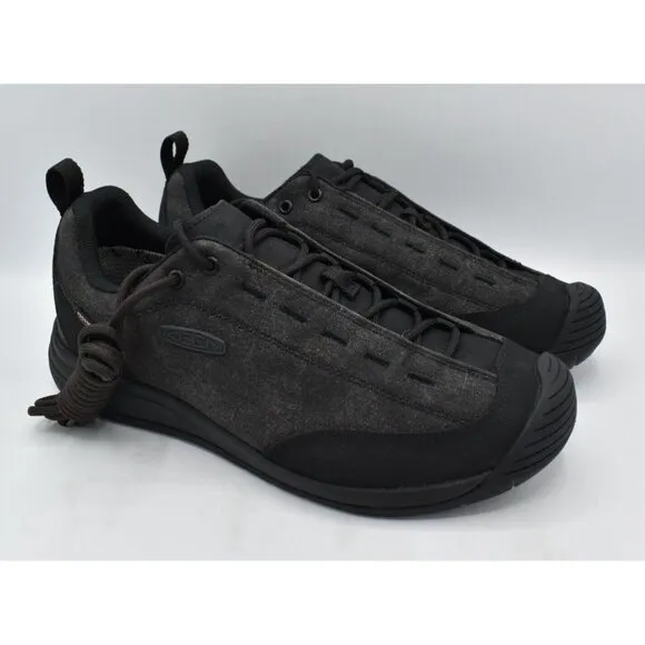 Keen Mens Size 10.5 Jasper II VA Black Waterproof Sneakers Shoes