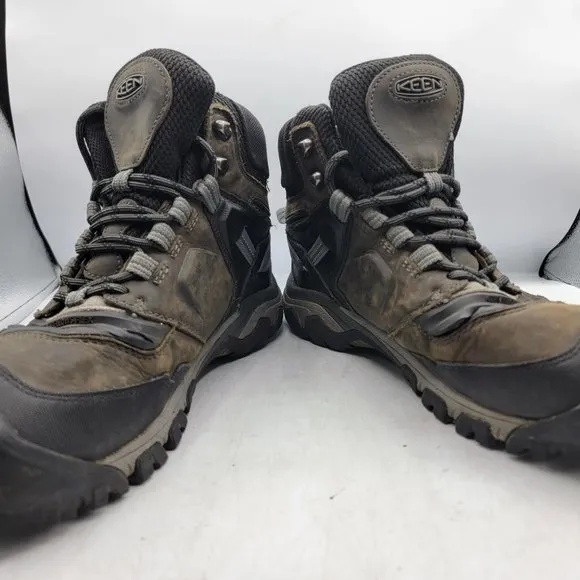 Keen Ridge Flex Mens Size 11 Brown Mid Height Waterproof Hiking Boots 1024911