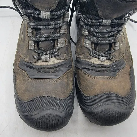 Keen Ridge Flex Mens Size 11 Brown Mid Height Waterproof Hiking Boots 1024911