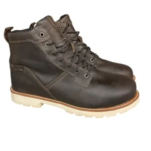 Keen Seattle Men's Brown Leather Lace Up Work Boots Size 11D Utility Outdoor