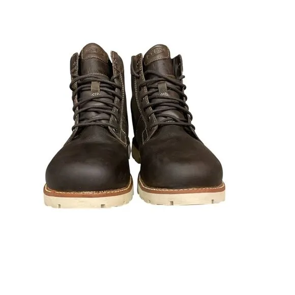 Keen Seattle Men's Brown Leather Lace Up Work Boots Size 11D Utility Outdoor