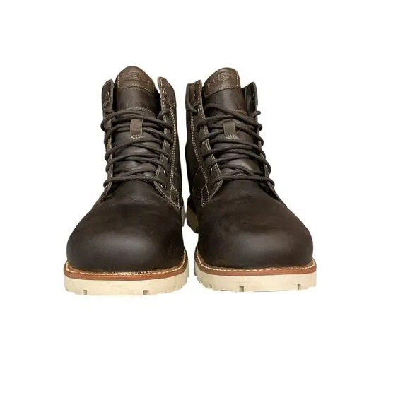 Keen Seattle Men's Brown Leather Lace Up Work Boots Size 11D Utility Outdoor