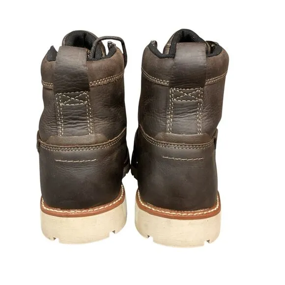 Keen Seattle Men's Brown Leather Lace Up Work Boots Size 11D Utility Outdoor