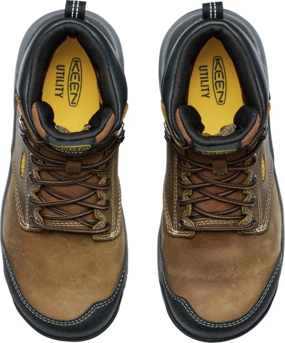 'Keen Utility' Men's 6" Evanston EH WP Metguard - Bison / Black