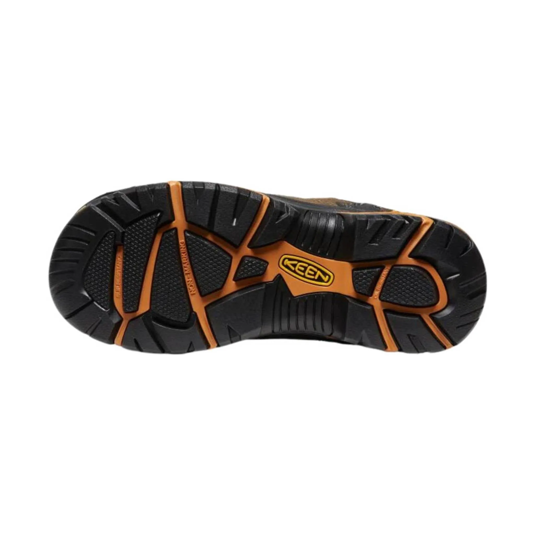 KEEN Utility Men's Braddock Low Soft Toe Work Shoe - Cascade/Orange Ochre