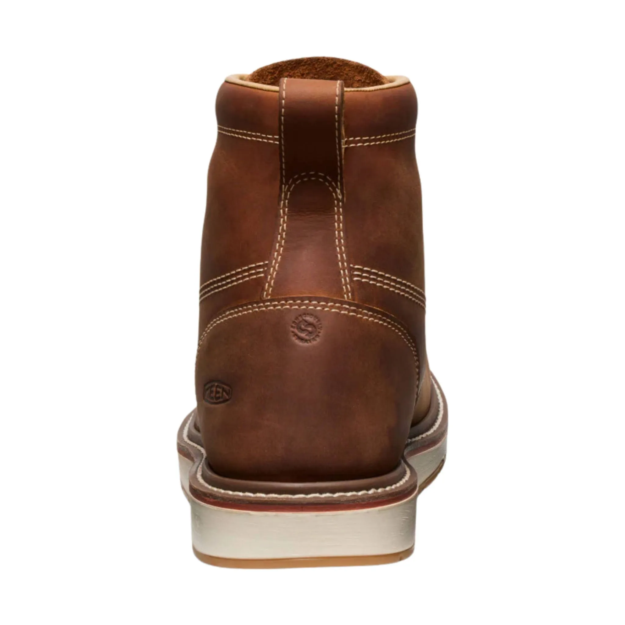 KEEN Utility Men's Liberty 6 Inch Soft Toe Work Boots - Leather Brown/Birch