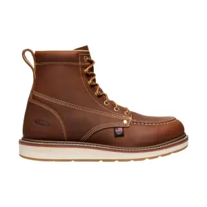 KEEN Utility Men's Liberty 6 Inch Soft Toe Work Boots - Leather Brown/Birch