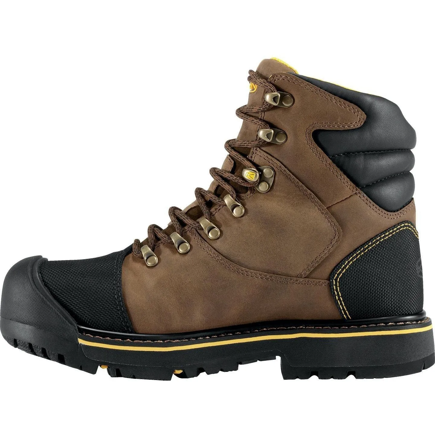 Keen Utility Men's Milwaukee Steel Toe Waterproof Work Boots - Brown - 1009174
