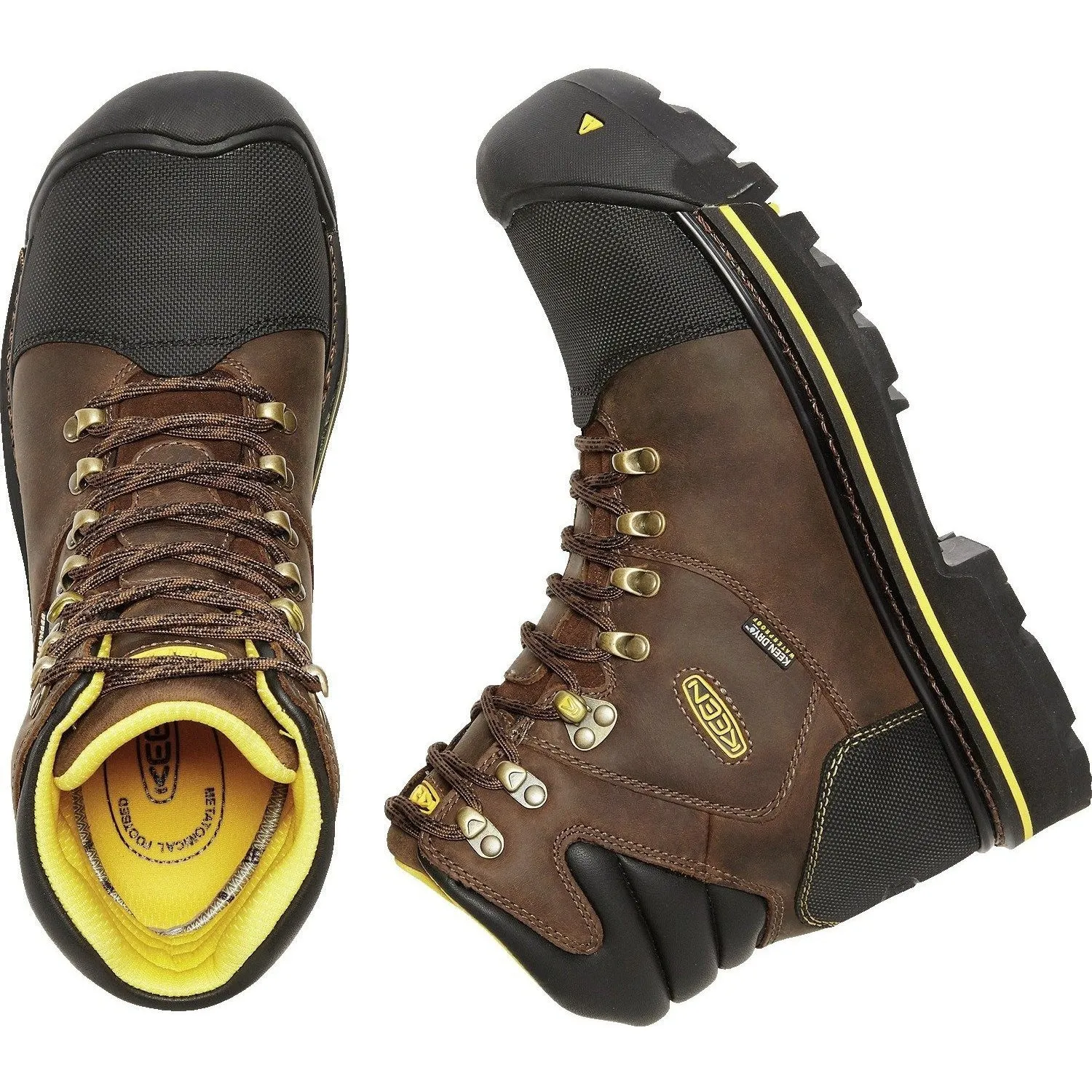 Keen Utility Men's Milwaukee Steel Toe Waterproof Work Boots - Brown - 1009174