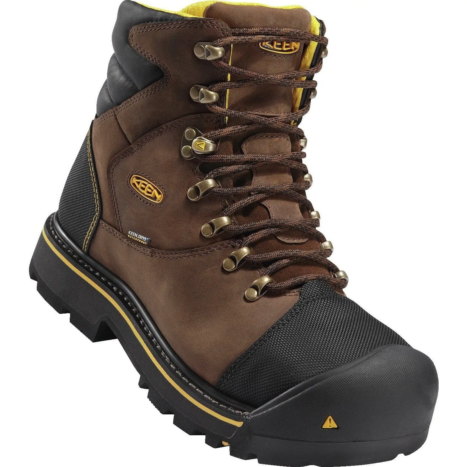 Keen Utility Men's Milwaukee Steel Toe Waterproof Work Boots - Brown - 1009174