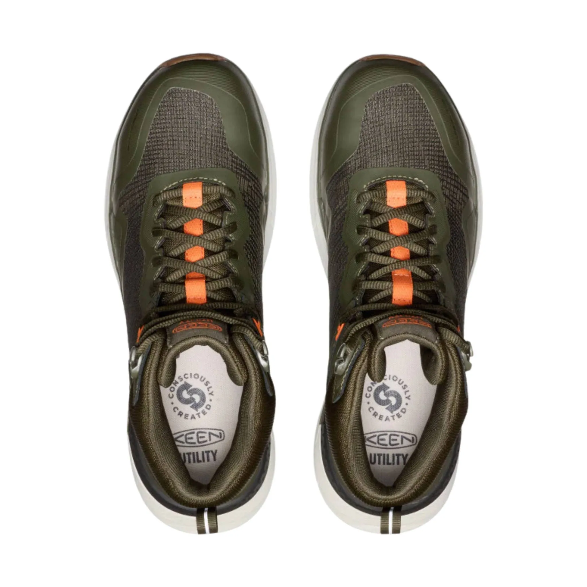 KEEN Utility Men's Synchro Waterproof Carbon Toe Work Boots - Forest Night/Gum