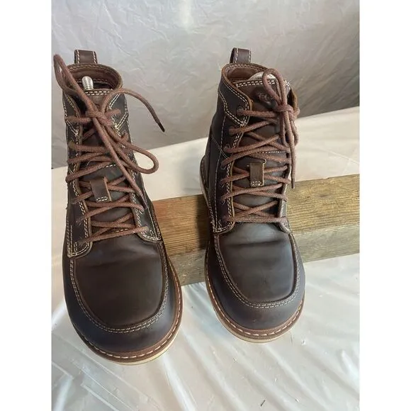 Keen Utility San‎ Jose Waterproof Aluminum Toe Leather Brown Work Boots-Size 5.5