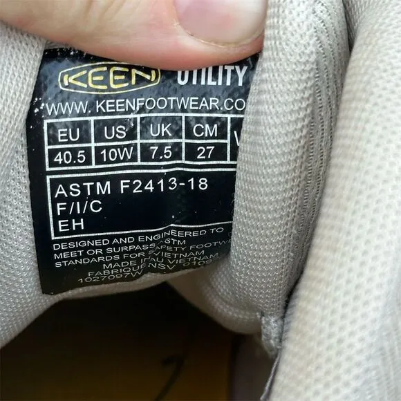 Keen Women's Vista Energy Mid rise Work Boots Brown Size 10W