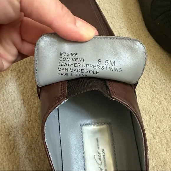 Kenneth Cole Brown Leather Dress Shoes Loafers size 8.5 NWOB