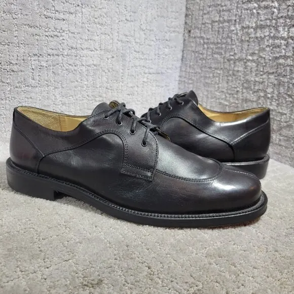 Kenneth Cole New York Made in Italy Men's Size 12M US Black Leather Dress Shoes