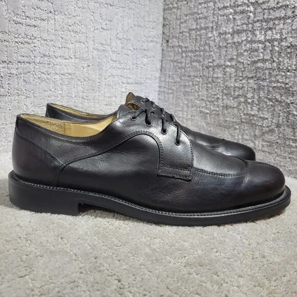 Kenneth Cole New York Made in Italy Men's Size 12M US Black Leather Dress Shoes