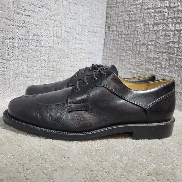 Kenneth Cole New York Made in Italy Men's Size 12M US Black Leather Dress Shoes