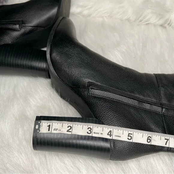 Kenneth Cole New York Women's Justin Block-Heel Tall Boots Black Size 9.5