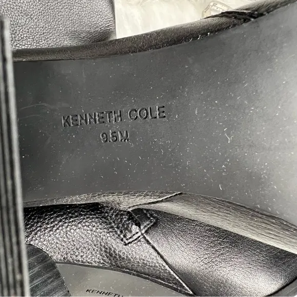 Kenneth Cole New York Women's Justin Block-Heel Tall Boots Black Size 9.5