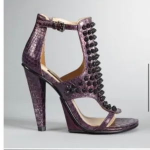 Kenneth Cole Sweet Greet Studded Heels Plum 7.5