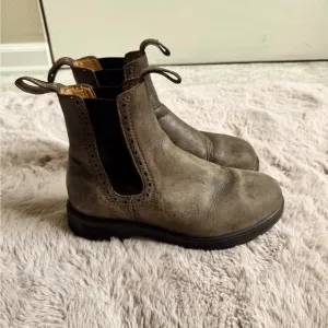 Kids Brown Leather Boots