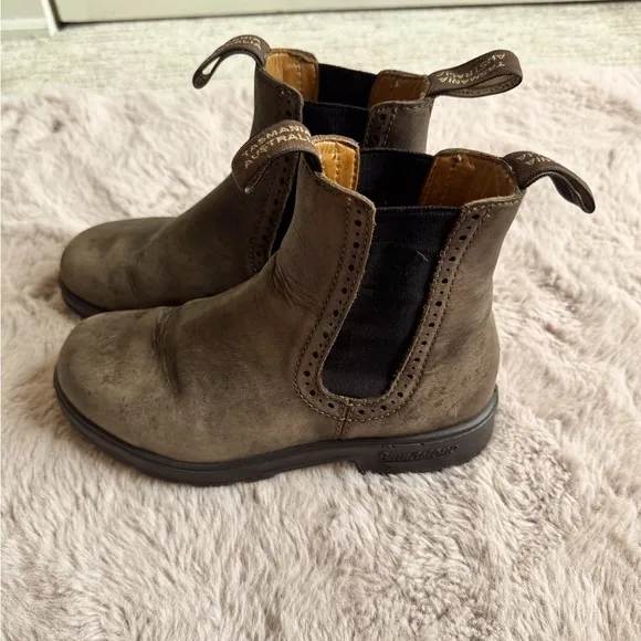 Kids Brown Leather Boots