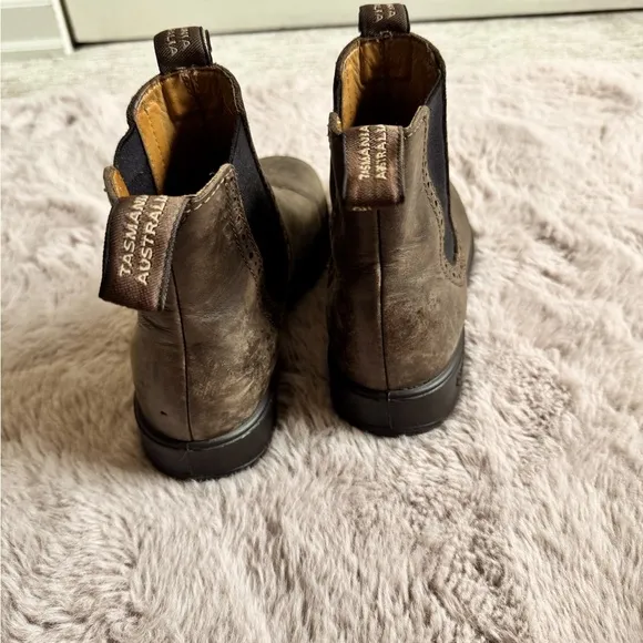 Kids Brown Leather Boots