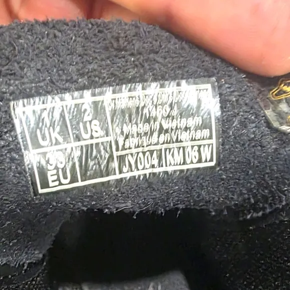 Kids Dr. Martens LEATHER 8 Eye Combat Boots BLACK Awley Size 2 T Lamper