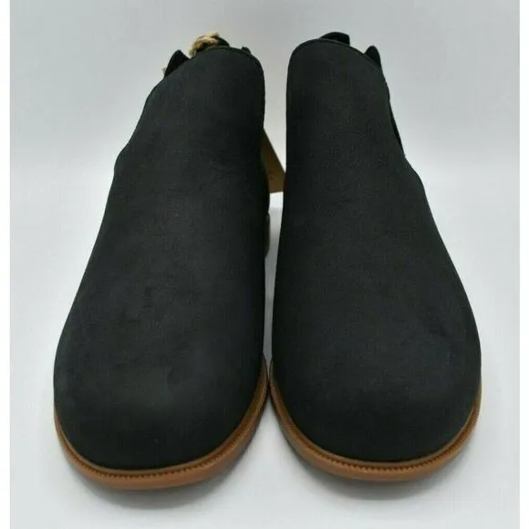 Kodiak Womens Size 7 Low Rider V-Cut Black Leather Boots Booties Shoes