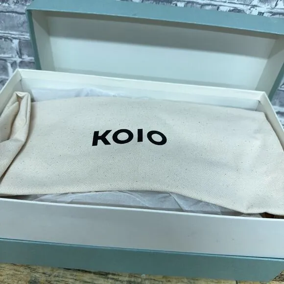KOIO Capri Zafferano Yellow Leather Shoes Casual Mens Size US 8 / EU 41 New