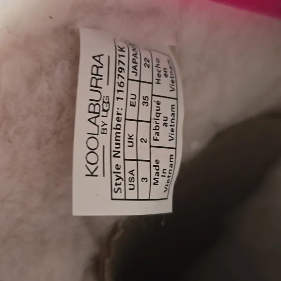 KOOLABURRA BY UGG BRAND GIRLS PINK BOOTS SIZE 3