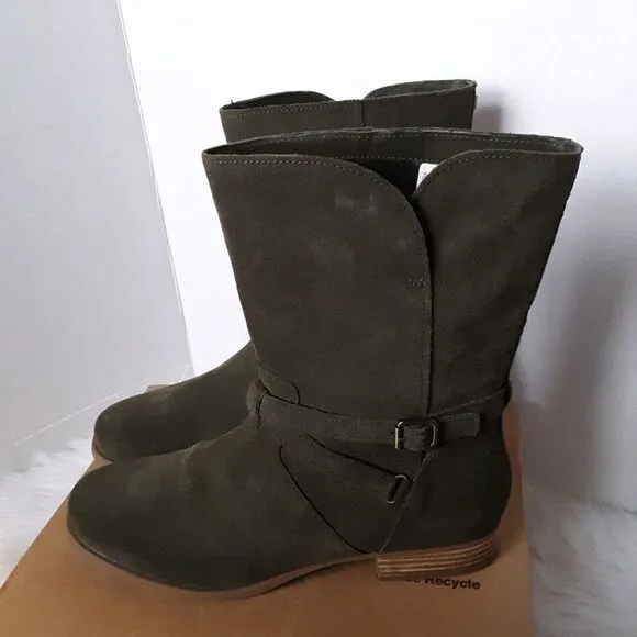 Koolaburra By UGG Women's Boot size 11M Green Leather Suede Shoes