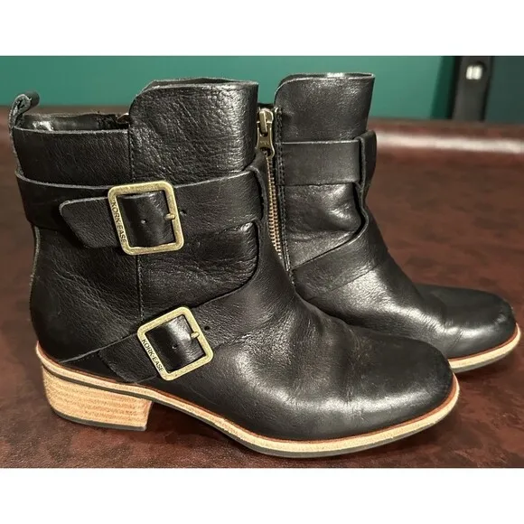 kork ease boots Black Size 7 Medium Women’s Zip B1073 Carson