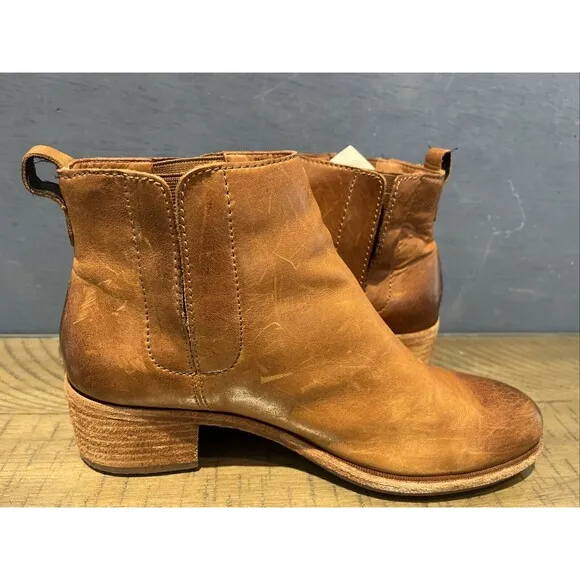 Kork Ease brown cognac Mindo ankle boot size 9 Womens bootie Shoes Chelsea