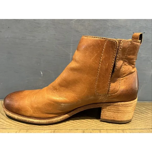 Kork Ease brown cognac Mindo ankle boot size 9 Womens bootie Shoes Chelsea