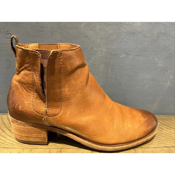 Kork Ease brown cognac Mindo ankle boot size 9 Womens bootie Shoes Chelsea