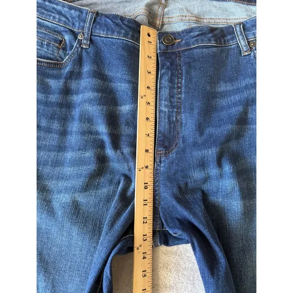 Kut From The Kloth Stevie Curvy Fit Ankle Skinny Jeans Dark Wash Size 16W