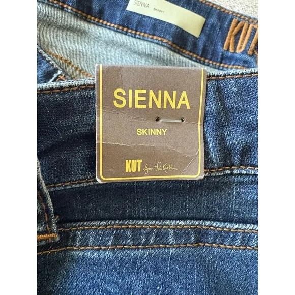 Kut From The Kloth Stevie Curvy Fit Ankle Skinny Jeans Dark Wash Size 16W