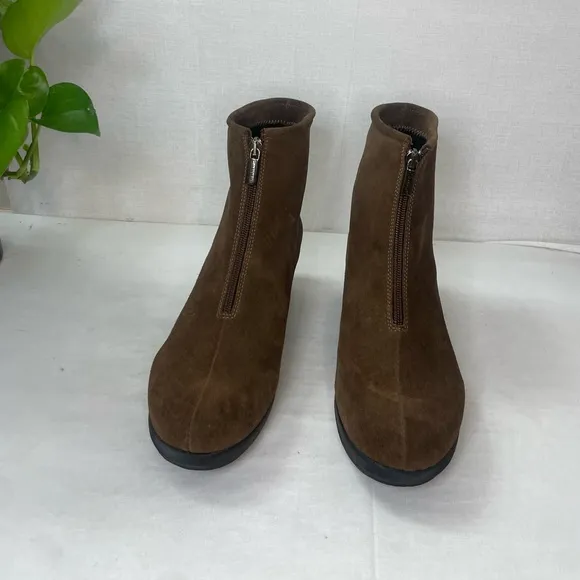 LA CANADIENNE SHIANE BOOT BROWN‎ WATERPROOF WEDGE 9.5M